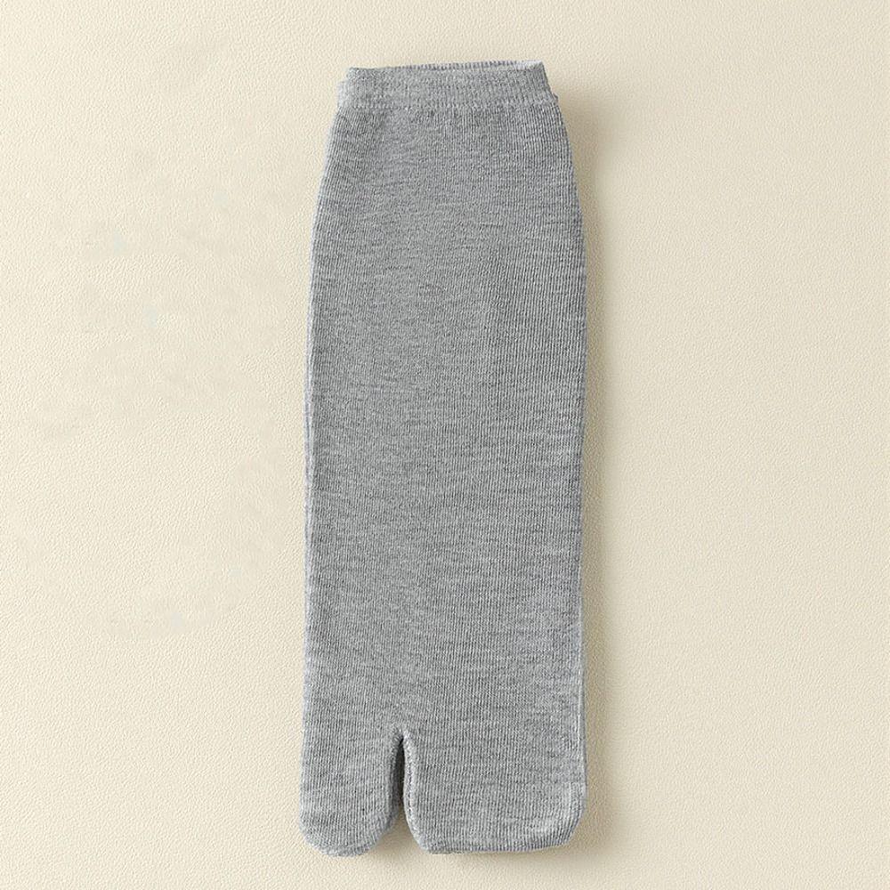 3Pairs Mid-calf Flip Flops Socks Thin Tube Socks Women Fashion Two Toes Socks  Outdoor