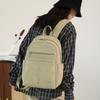 Solid Color Women Backpack Outdoor Student Schoolbag Travel Bag