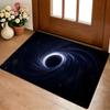 Cosmic Nebula Star Black Hole Floor Mat Cozy Flannel Soft Thick Non-Slip Mat For Living Room Bedroom Kitchen Decor Rugs