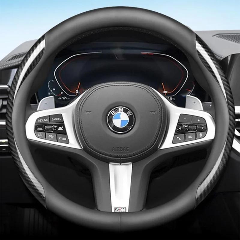 Leather Car Steering Wheel Cover for BMW F23 F22 F32 F33 F36 G30 G31 G32 G01 F45 F90 I3s I3 I8 112 115 F39 G02 Auto Accessories