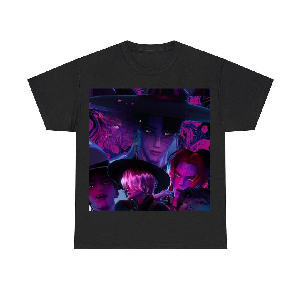 Kpop Jungen Anime-T-Shirt Harajuku O-Ausschnitt Lässig Anime T-Shirt Tops Unisex Kurzarm Kleidung Locker Lässiges T-Shirt für Frauen