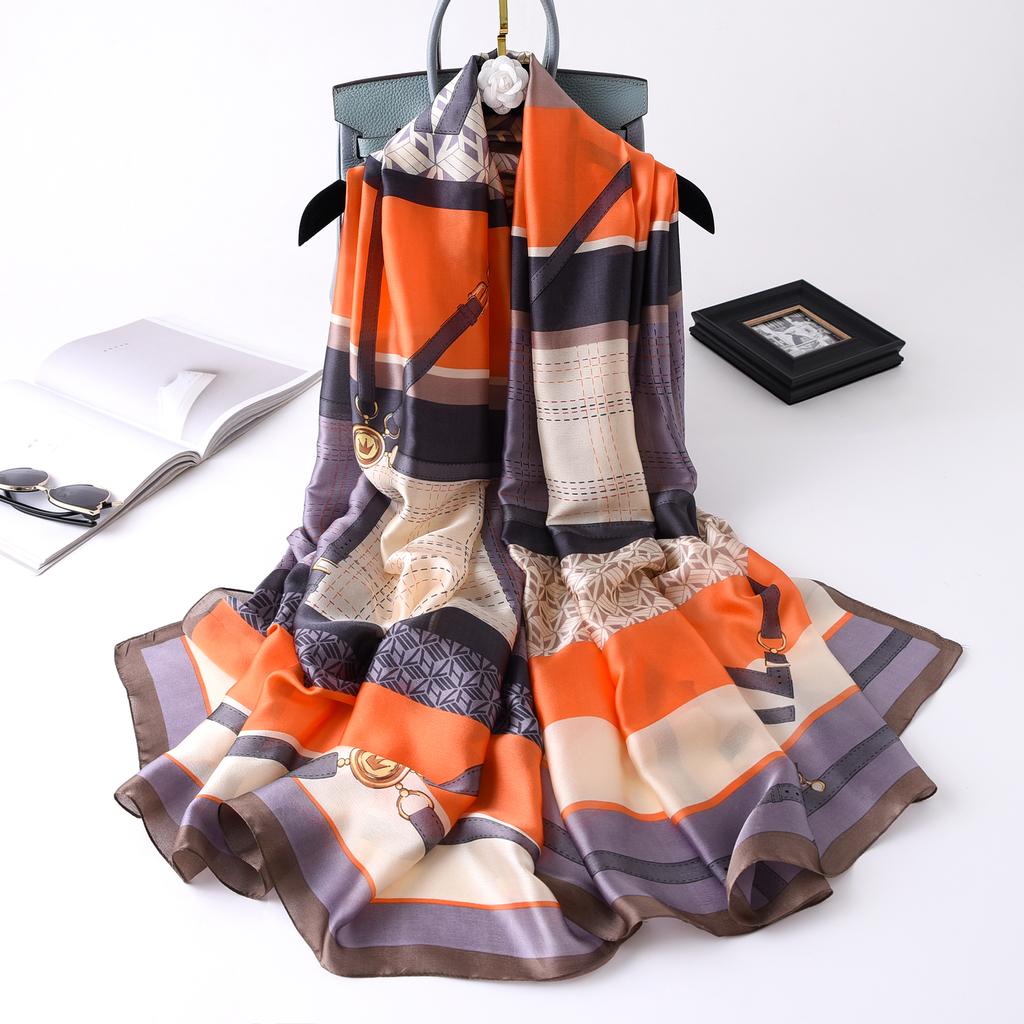 180*90cm muffler new Luxury Brand Scarf Women Shawls Wraps Spring Hijab Bufanda Foulard Female Bandana Beach Stoles Silk