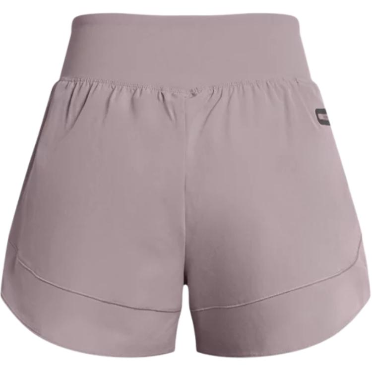 Under Armour Vanish SmartForm Simple Brand Logo Comfortable Breathable Waterproof Three-Quarter Casual Shorts Women Shorts Lithe-Gray 1377555-015