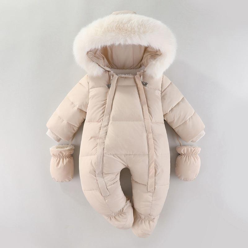 Winter Infant Baby Boys Girls Coat Warm Outwear Hooded Puffer Jacket Jumpsuit Fall Clothes
