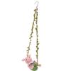 Hanging Hammock Swing Pig Figurine Cute Resin Reading Pig Tree Decor Statue for Garden Outdoor
