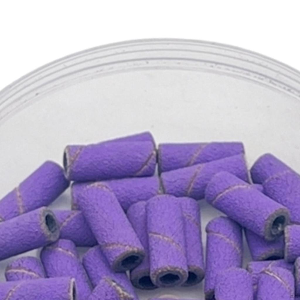 50 Count Mini Sanding Bands for Nail Polish Removal Tool with 3.1mm Fit