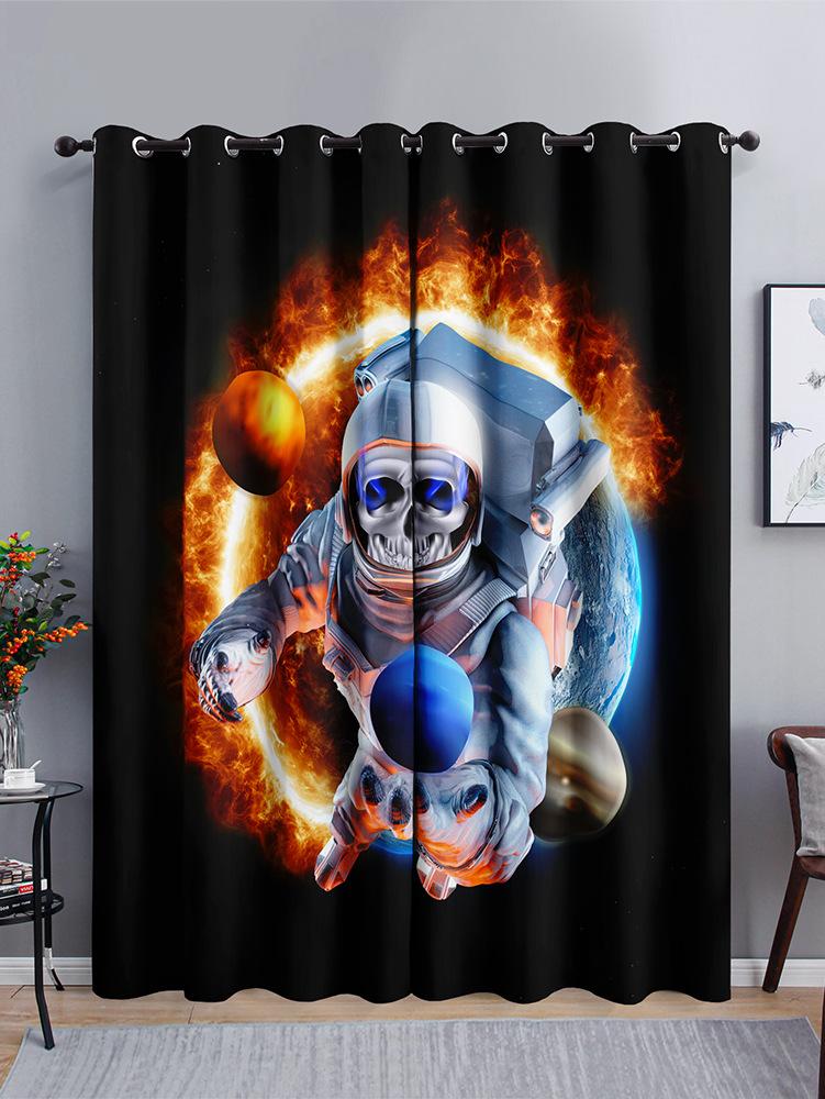 Dinosaur Monster Skull Curtain Shade Bedroom Curtain 3D Digital Printing Shade Curtain
