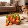Dog Treat Dispenser Carrot Shape Dense Filling Feeders Dog Puzzle Toys For Puppy Pet Indoor Outdoor Home Snack Play