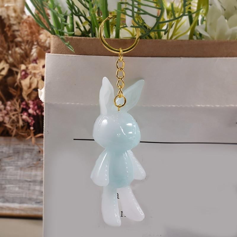 Animal Silicone Molds DIY Resin Casting Molds 3D Cute Rabbit Necklace Pendant Molds for DIY Crafts Jewelry Charm Molds