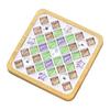 DIY Glass Mosaic Tile Coaster Set Mixed Color Mosaic Kit with Wooden Coaster Kids Adults Handmade Mosaic Crafts Coaster with Accessories