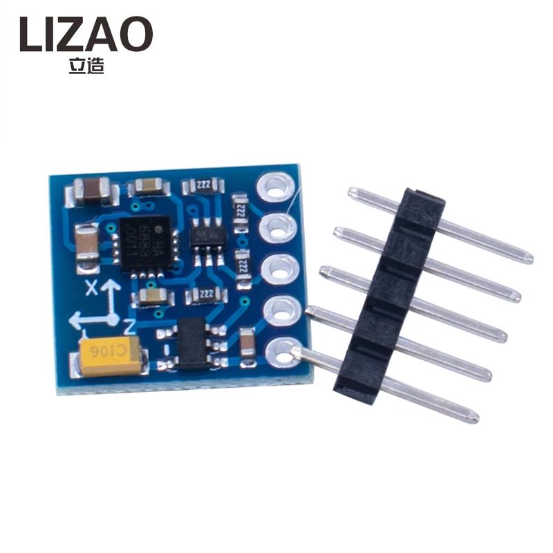 LIZAO GY-171 HMC1881L 1-Axis Compass Magnetometer Sensor Module 1V-1V IIC Board for Arduino Smart Robot and Navigation DIY