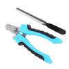 Pet Nail Clipper Set Dog Stainless Steel Nail Trimmer Safety Guard To Avoid OverCutting(Lake Blue Large )