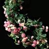 Decoração de Parede de Videira de Rosas Artificiais para Tubos de Ar Condicionado