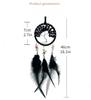 Crystal Wind Chime Dream Catcher Hand Knitting Feather Car Pendant Windbell Hanging Ornaments Window Curtain Pendant Home Decor