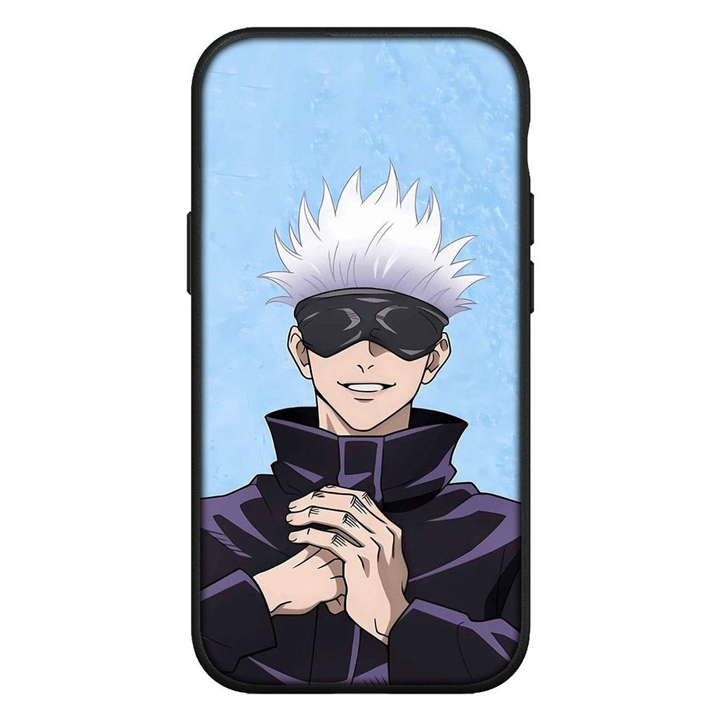 Dla iPhone 16 15 Xiaomi Redmi Note 14 13 12 11 Pro Max X 8 16e Samsung Galaxy S25 S24 S23 Moto OPPO Huawei Jujutsu Anime Kaisen Gojo Satoru Etui na telefon
