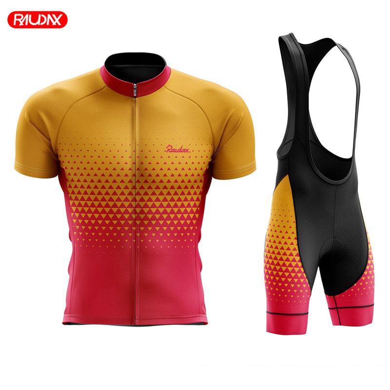 2026 Raudax Cycling Sets Summer Bicycle Clothing Men's Quick Drying Mountain Cycling Clothes Ropa Ciclismo Verano Triathlon Jersey
