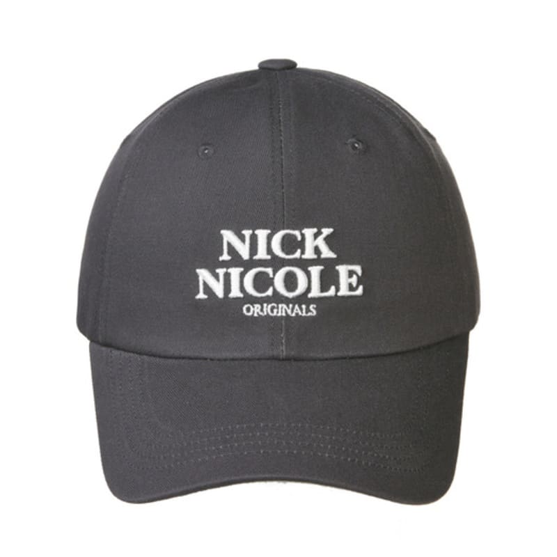 

NICK&NICOLE MINI ORIGINALS NICOLE BALL cap_CHARCOAL white FREE