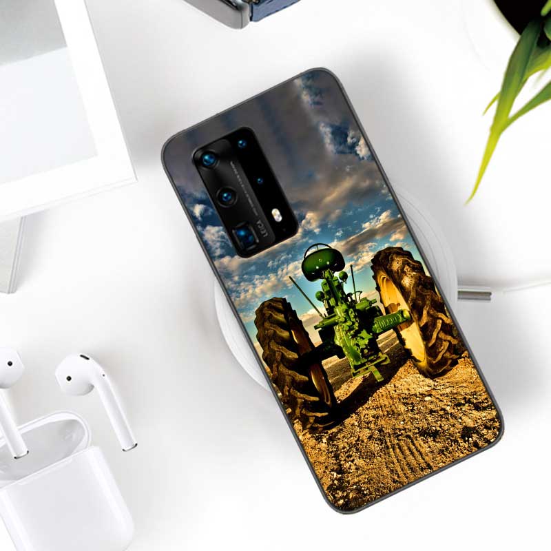 Farm Vehicle Tractor Soft Clear Phone Case For Huawei P30 Lite P10 P20 P40 P50 Pro Mate 40 Pro 30 20 10 Lite Cover Silicone
