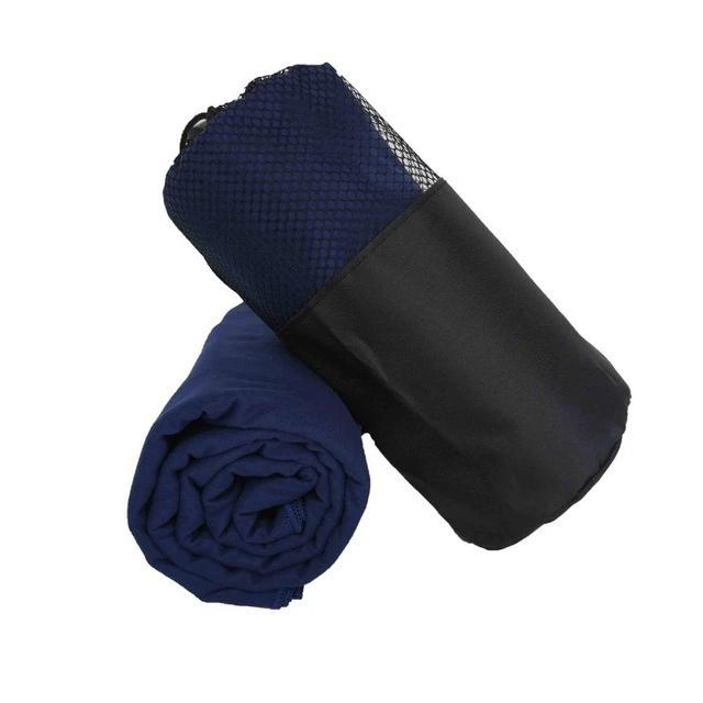 Microfiber Portable Beach Towel Dry Fit Quick Drying Gym Towel with Mesh Bag for Sports