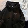 Men's Trendy Thickened Hooded Sweatshirt - Autumn/Winter Large Size, Youth Plus Velvet Warm Outerwear