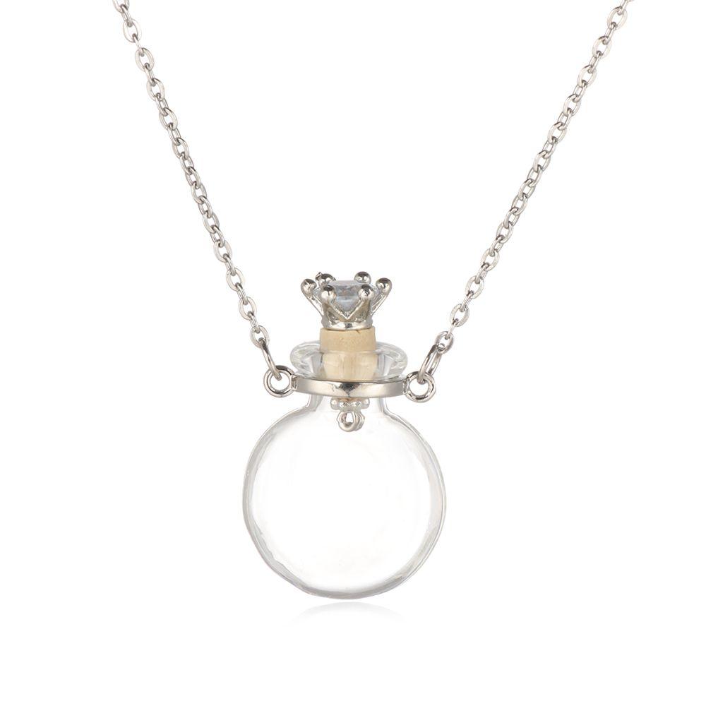 Keepsake Steel Chain Make Wishes Essential Oil Pendant Glaze Vial Perfume Jewellery Memorial Jewelry