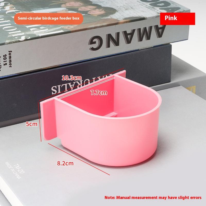 Large Capacity Bird Feeder Box Anti-Splash Bird Food Dispenser Durable Parrot Feeding Box For Small Medium Birds