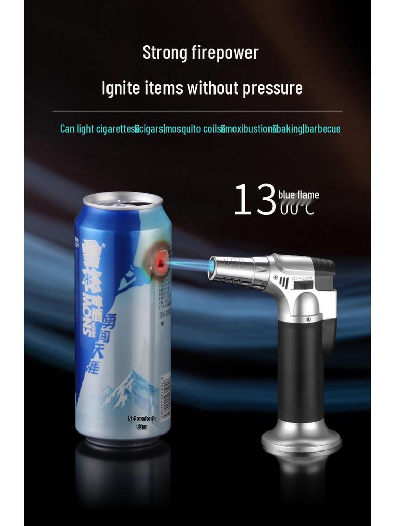Portable Direct-Charge Cigar and BBQ Ignition Torch Lighter