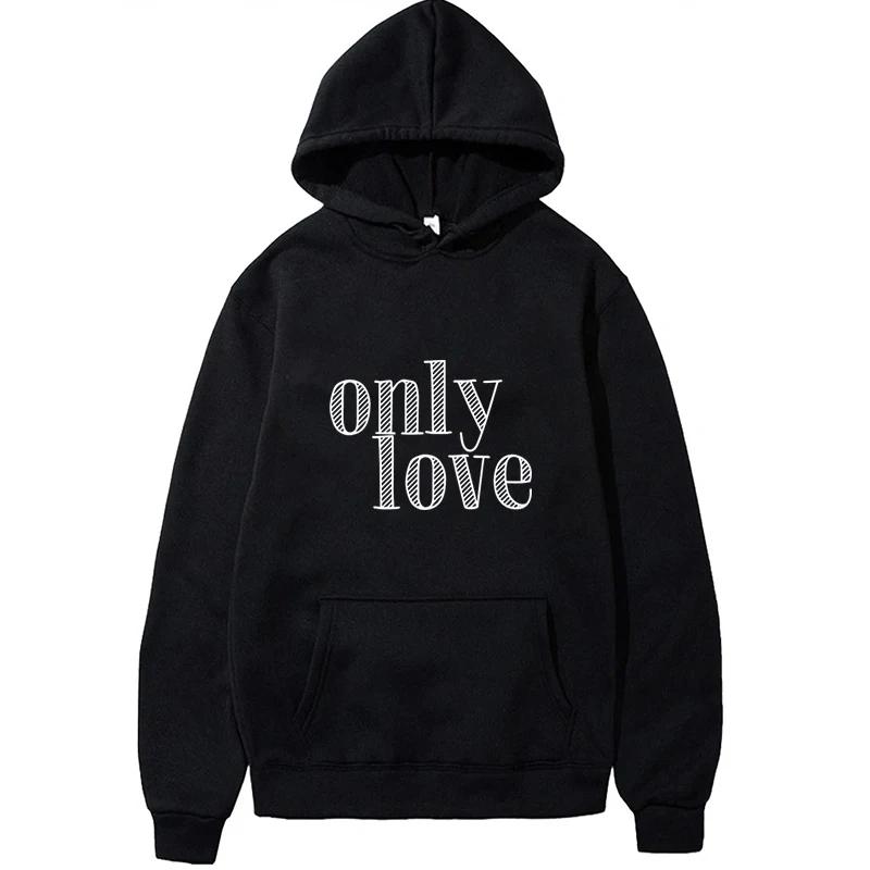 

Autumn Fleece Finger Heart Korean Fashion Drawstring Pockets Long Sleeve Hooded Solid Color Loose Hoodie Sweatshirts Top 3XL