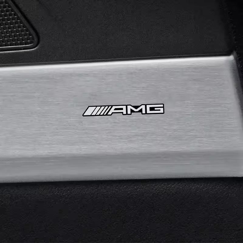 Metal Car Audio Decoration Sticker Auto Badge Decal For Mercedes Benz AMG W205 W204 W206 W213 W212 W211 W222 W221 W177 W176 X253