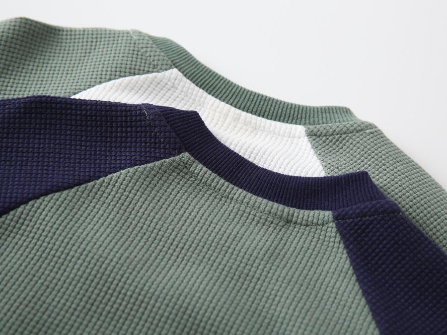 Boys' Raglan Sleeve Sweatshirt - 2026 Fashionable Kids' Round Neck Sports Top