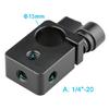 Single 15mm Rod Clamp Extension 15mm Rod Clamp Adapter with 1/4inch Screw for Camera Cage Shoulder Accessories