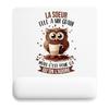 Mousepad - PLANETEE - The Owl Sister Grain - 22x18 Cm - Thickness 3 Mm - HD Sublimation Printing