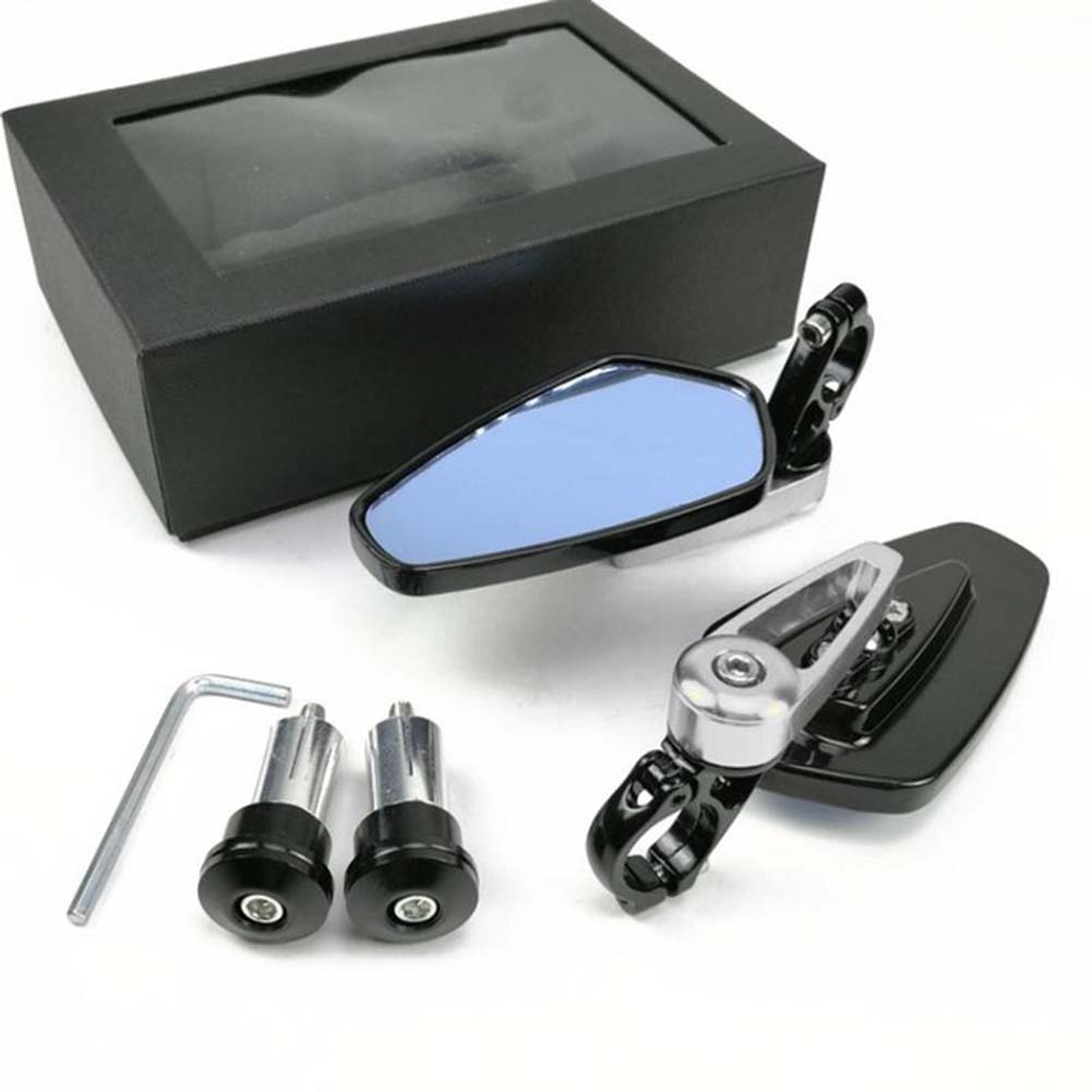 

1 Pair Motorcycle Handle Bar End Side Mirror Rearview Rear View for MSX125 чёрный