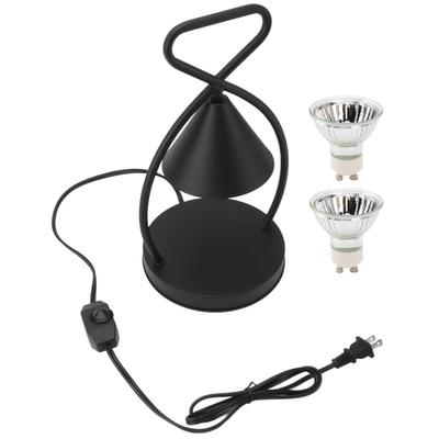 Kerzenwärmerlampe mit 2 GU10-Glühbirnen Eisen Gleichmäßige Erwärmung Kerzenwachswärmerlampe für Duftkerzen