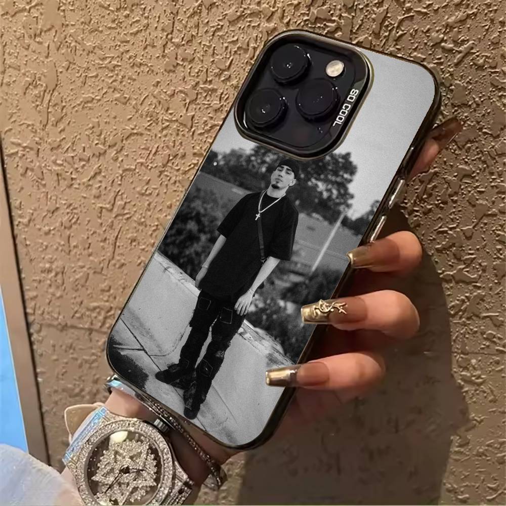 

O-Omar-C Courtz For iPhone 17 16 15 14 13 12 11 Pro Max XS 17 Air Silicone Colored Silver Bumper Cover iPhone16SE4