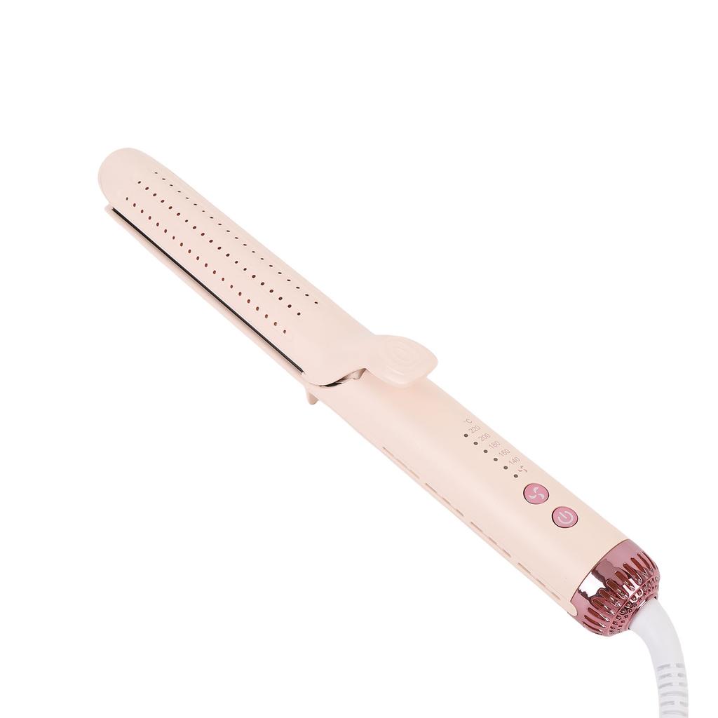 2 in 1 Professional 5 Temp Settings H Curler with Cooling Vents Floating Aluminum Flat Iron