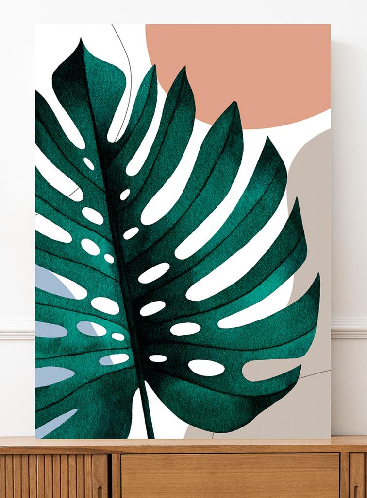 Plakát boho plakáty list monstery