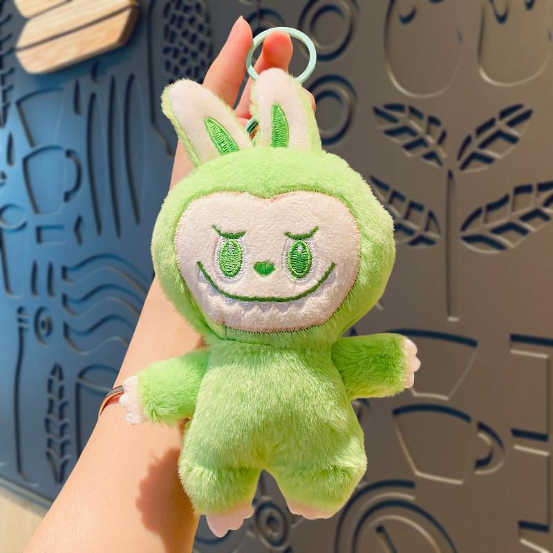 Adorable Plush Bubble Rabbit Keychain Cute Cartoon Key Ring For Students And Car Lovers