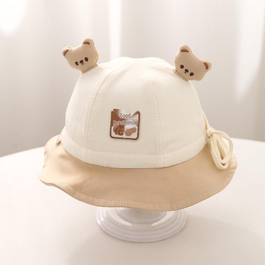 Adorable Bear Baby Sun Hat, Spring-Autumn Style for Newborns & Toddlers