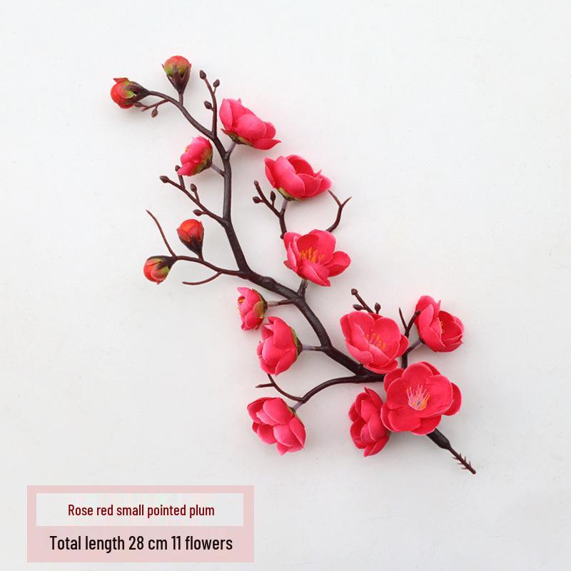 Silk Plum Blossom Simulation Flowers for Home Decor: Perfect for Living Room, TV Cabinet, or Coffee Table Arrangements.