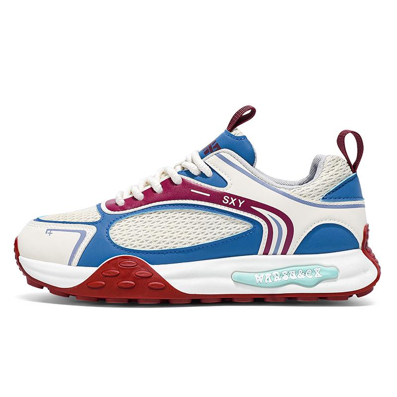 New Autumn Fashion Trend Thick Soled Casual Shoes for Men's Versatile Mesh Breathable Comfortable Low Top Platform Sneakers