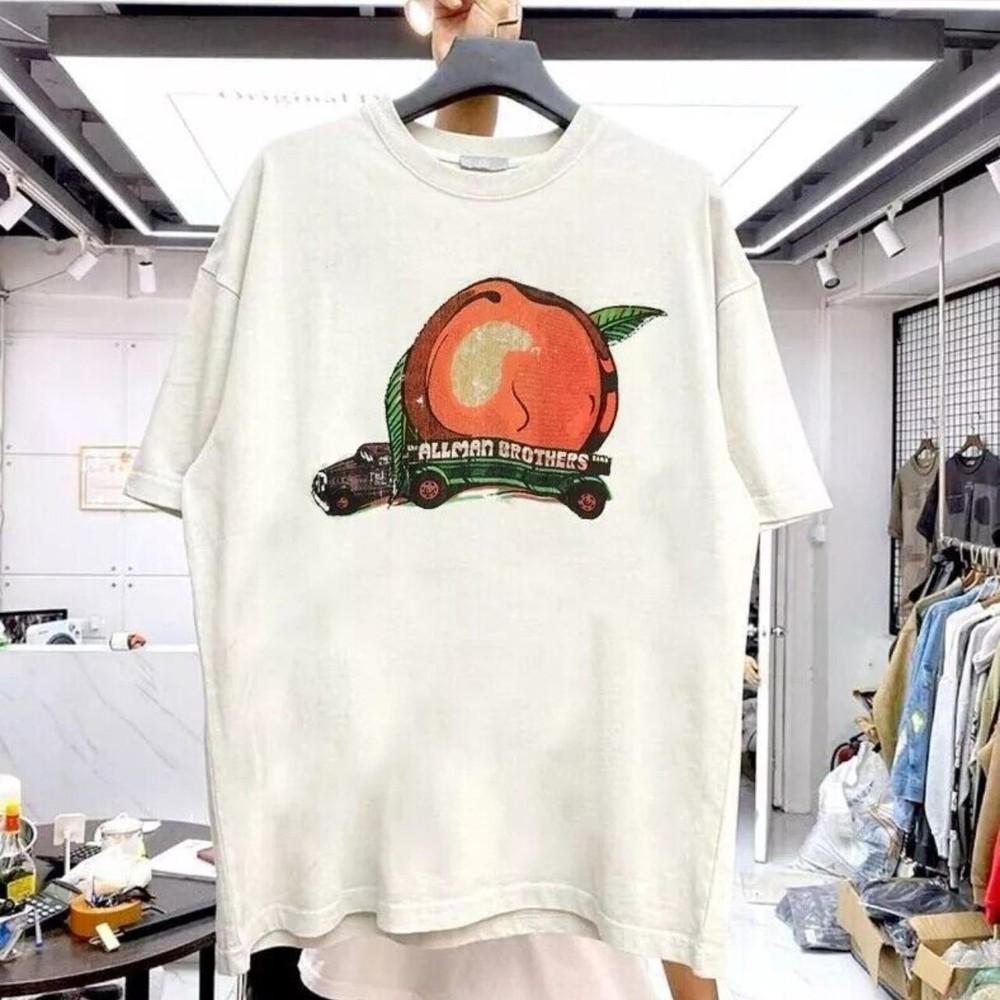 

The Allman Brothers Band Eat A Peach White Short sleeve Unisex T shirt KH14722 Unisex T-Shirt L