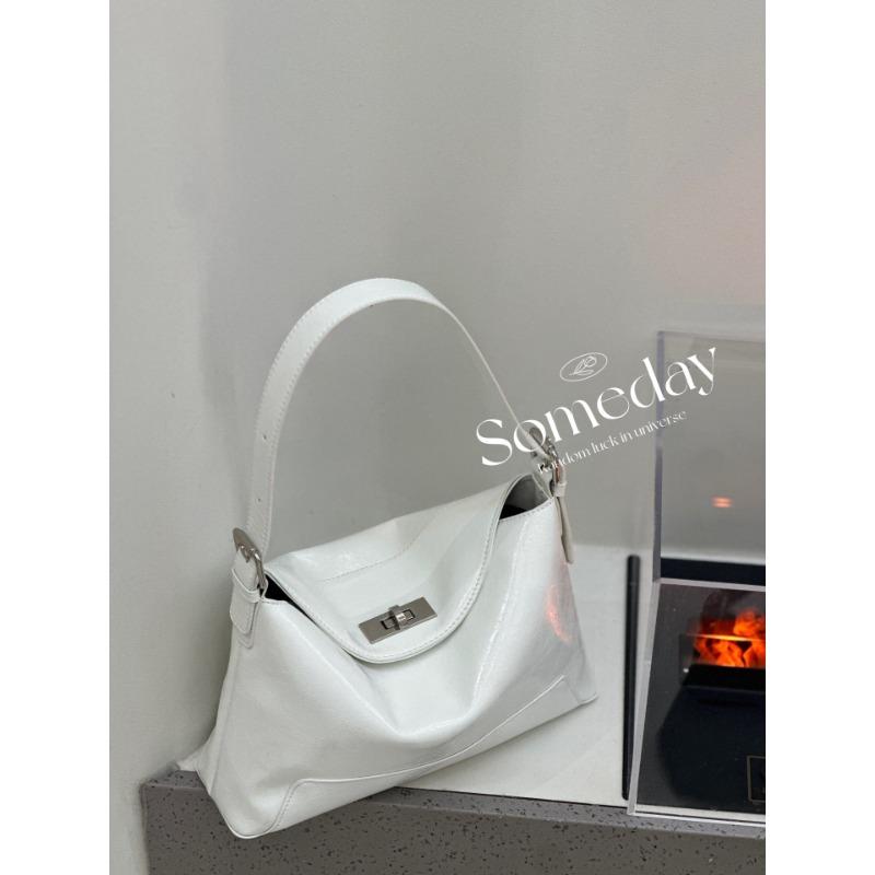 

Жирная кожа 2025 Новый стиль Ретро Натуральная кожа Женская сумка Одно отделение Сумка через плечо с несколькими карманами 27x17x8cm белый