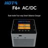 HOTA F6+ 4-канальний інтелектуальний балансувальний зарядний пристрій 1000 Вт з блоком живлення