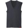 Gunze Hot Magic Super Stretch Inner Super Black Size LL To Japan Size Shirt, Warm, Vest, MH0718, Men's, Motif, (Japan XL) (equivalent 2L)