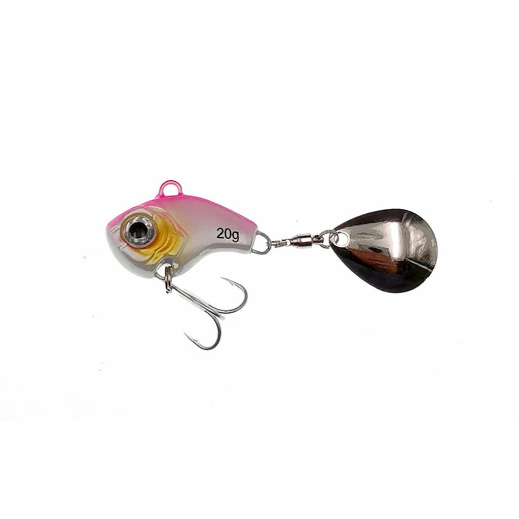 Metal Vib Fishing Lures With Spinner Blade Super Long Casting Fake Baits For Freshwater Saltwater