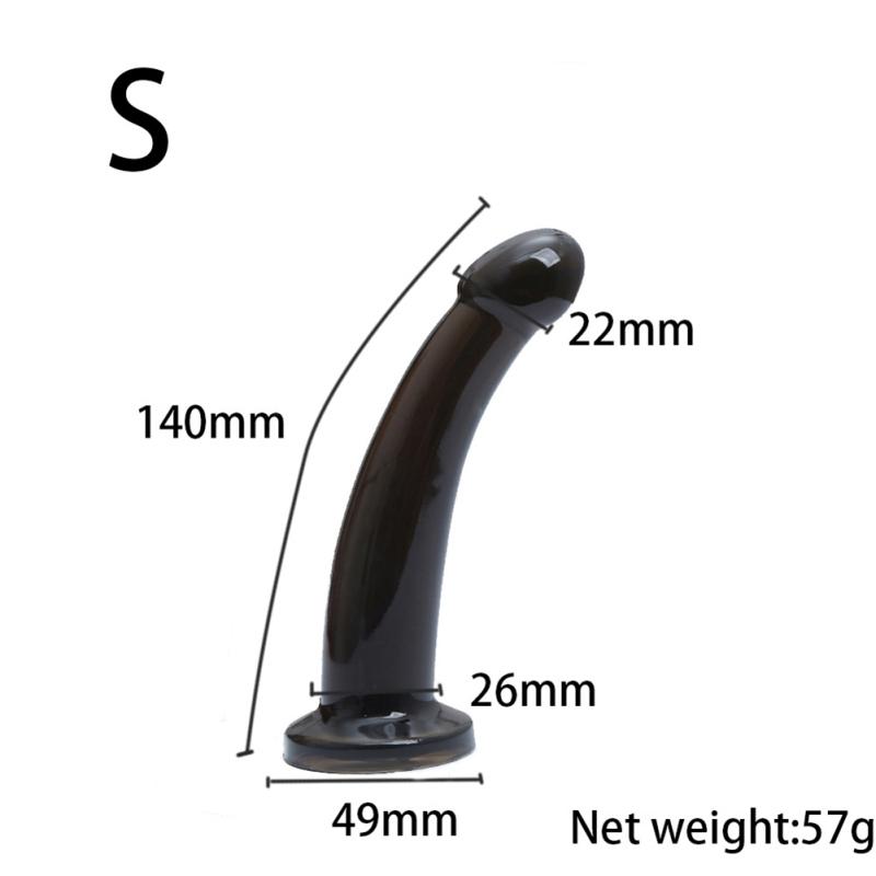 Woman Realistic Tpe Transparent Dildos  Penis Soft Artificial Strong Suction Cup Female Masturbation