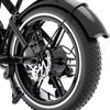 RCB G19 MINI Vélo Électrique 36V 13Ah Moteur max 630W Jusqu'à 80 km Capteur de Couple 7 Vitesses APP NFC Pneus Fat 16×4.0, Noir