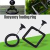Aquarium Fish Feeding Ring Equipped Suction Cups Portable Circular Square Aquatic Animal Feeder Fish Tank Aquarium Feeding Tools