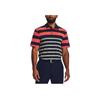 Under Armour Koszulka polo golfowa w paski Playoff 3.0 Męska góra Ciemnoniebieska 1378676-416